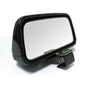 Black Rectangle Adjustable Car Vehicle Wide Angle Rear View Blind Spot Mirror