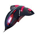 Black Red Aircraft 1200dpi USB 3D Optical Mouse for PC
