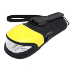 Mini Wind-Up Dynamo Crank Massager Battery Free with 3 LED Light Flashlight